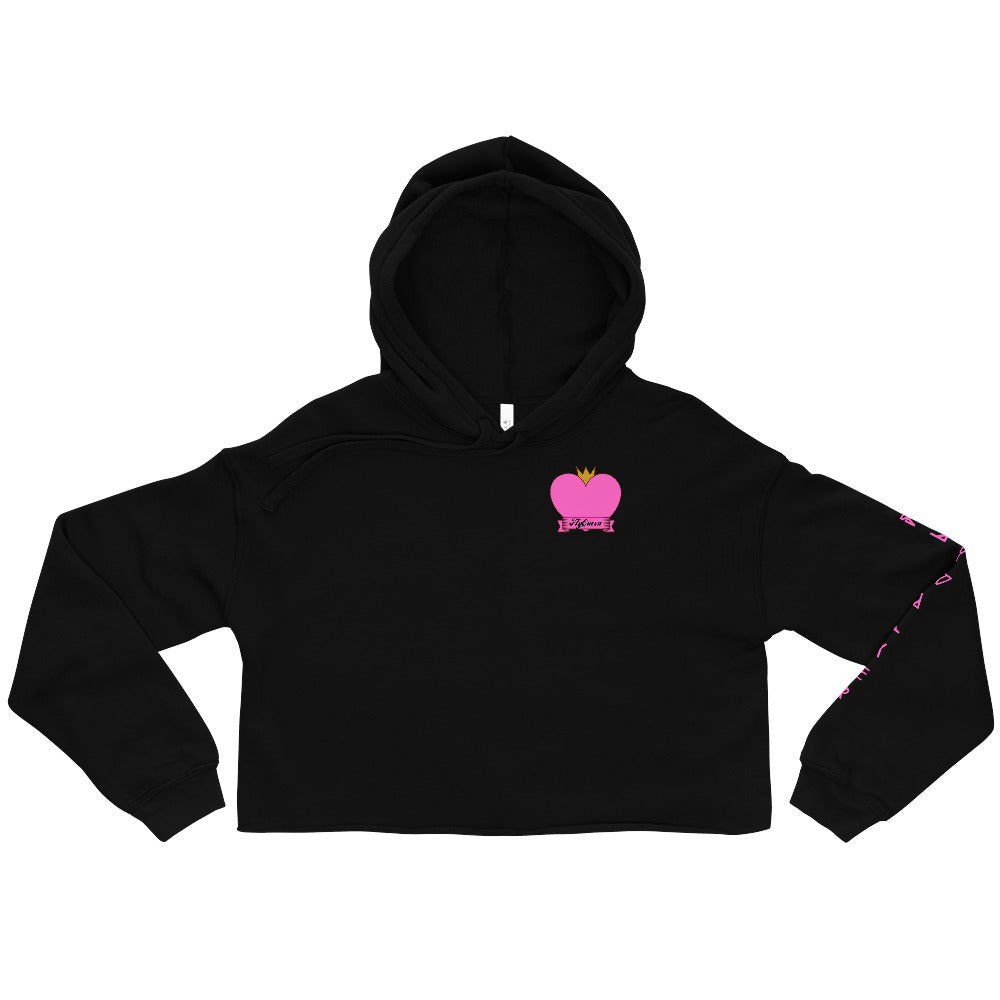 Fly Queen of Hearts Crop Hoodie